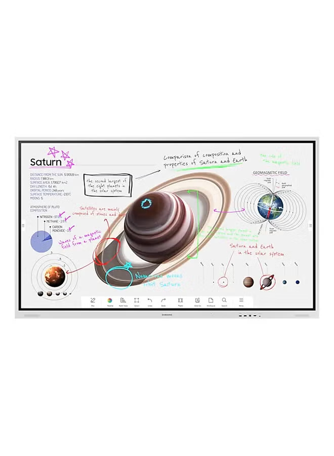 Samsung Flip Pro WM85B 85-Inch 4K UHD Interactive Display – Infrared Multi-Touch (20 Points), Tizen LH85WMBWLGCXUE