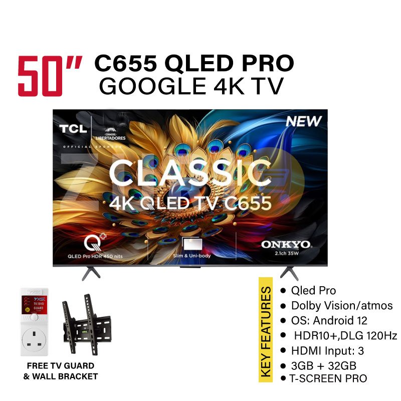 TCL C655 50 INCH QLED PRO TV