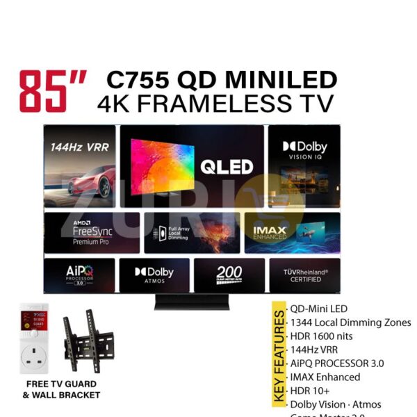 TCL C755 85 inch QD Mini LED 4K Google TV