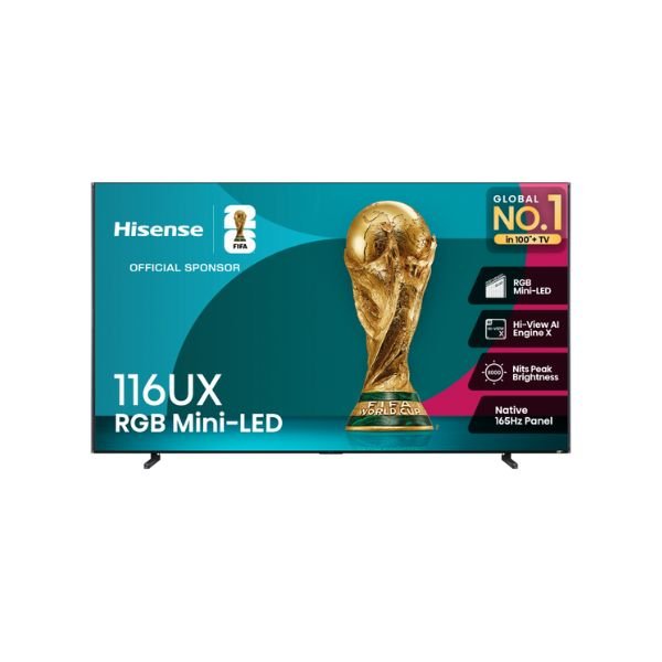 Hisense 116” RGB MiniLED ULED 4K Google TV Large Display Experience 116UX