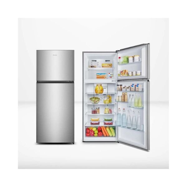 Hisense 424L Double Door Fridge Silver REF418DR – Powerful Cooling
