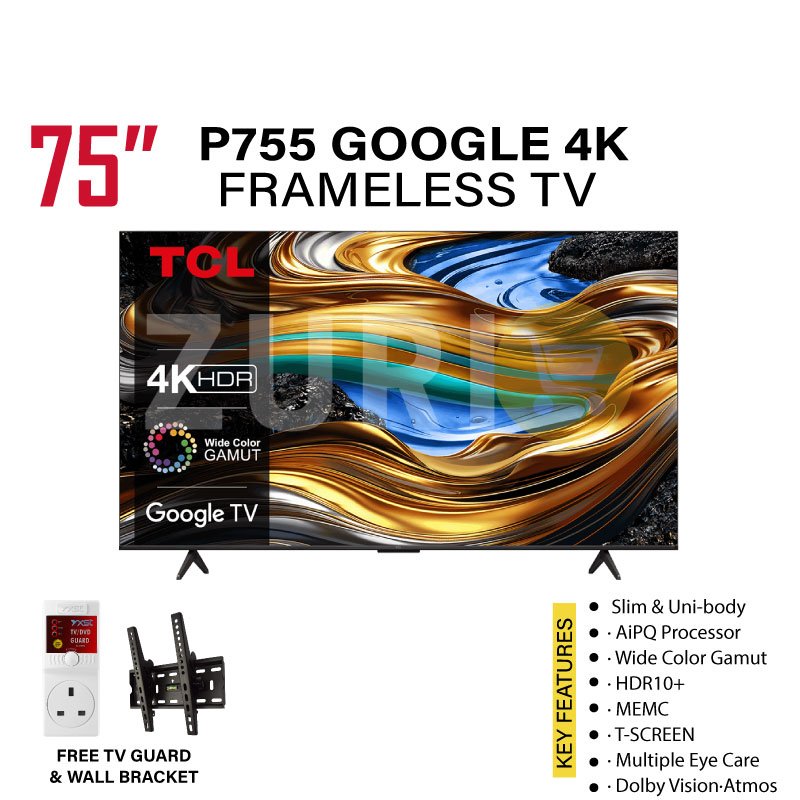 TCL P755 75 INCH 4K UHD Google TV