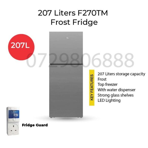 TCL F270TM 207ltrs Top-Mount Refrigerator