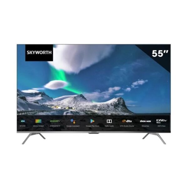 Skyworth 55 Inch 55G3A 4K UHD Android 10 Smart TV – Playstore + Inbuilt-Chromecast