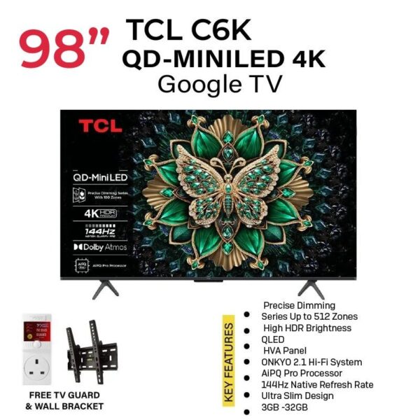 TCL C6K 98 Inch Premium QD-MiniLED TV