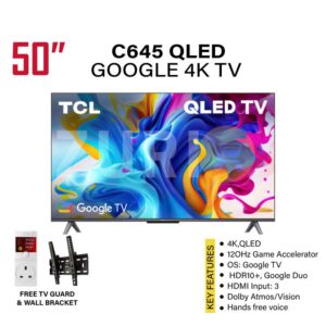 TCL C645 50 inch QLED Smart Google TV